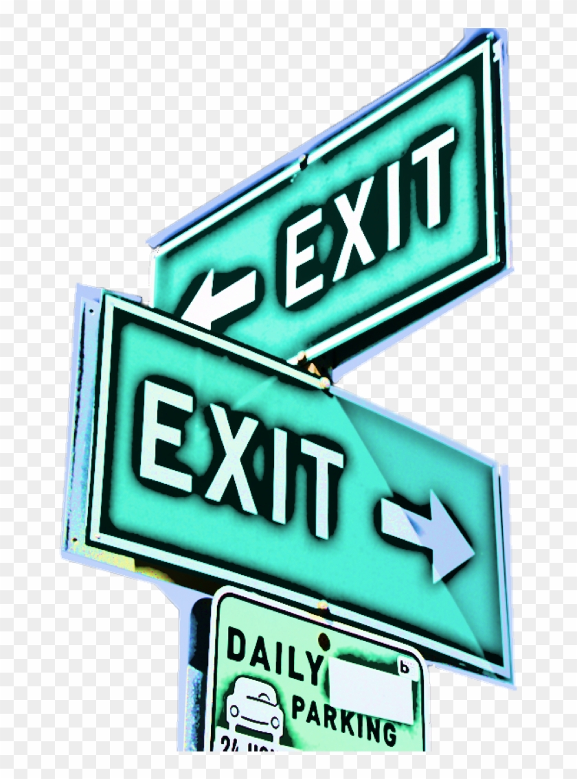 'consider Your Exit Strategy' - Sign Clipart #4396995