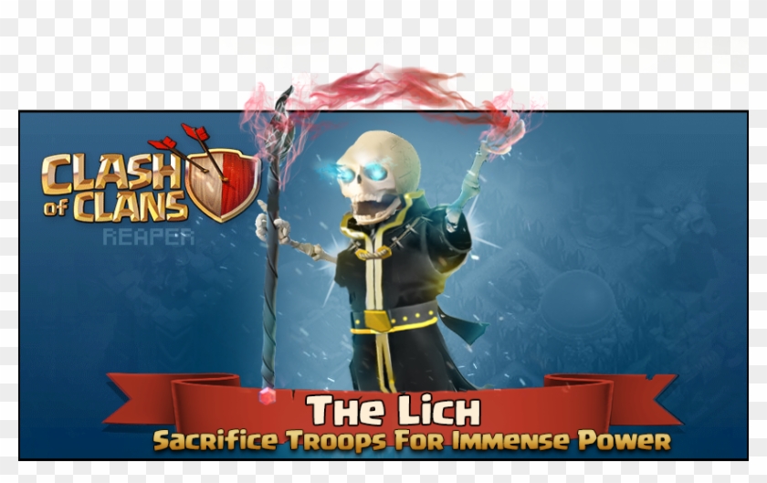 The More Troops Around The Lich, The Stronger It Gets - Clash Of Clans Lich Clipart #4397228