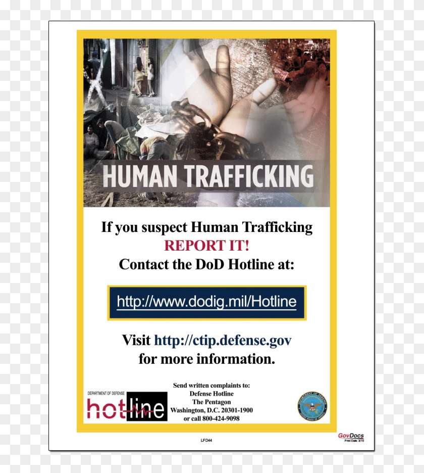 Zoom - Human Trafficking Hotline Poster Clipart #4397921