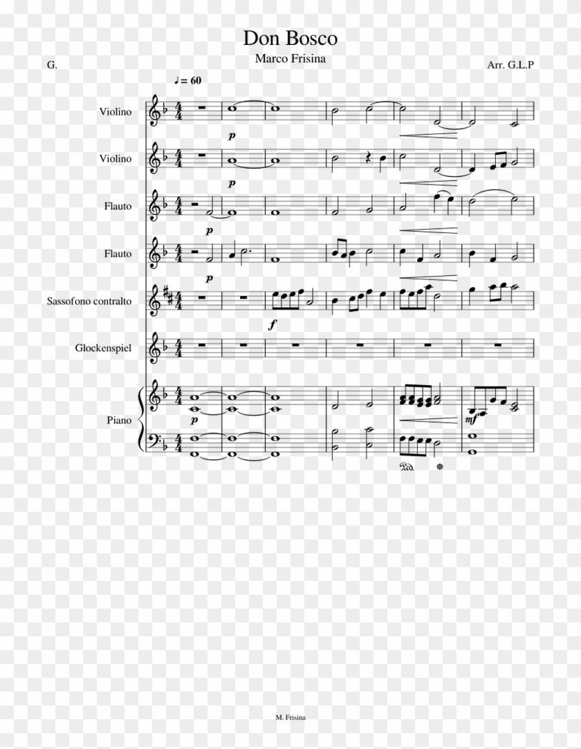Don Bosco - Sheet Music Clipart #4398093