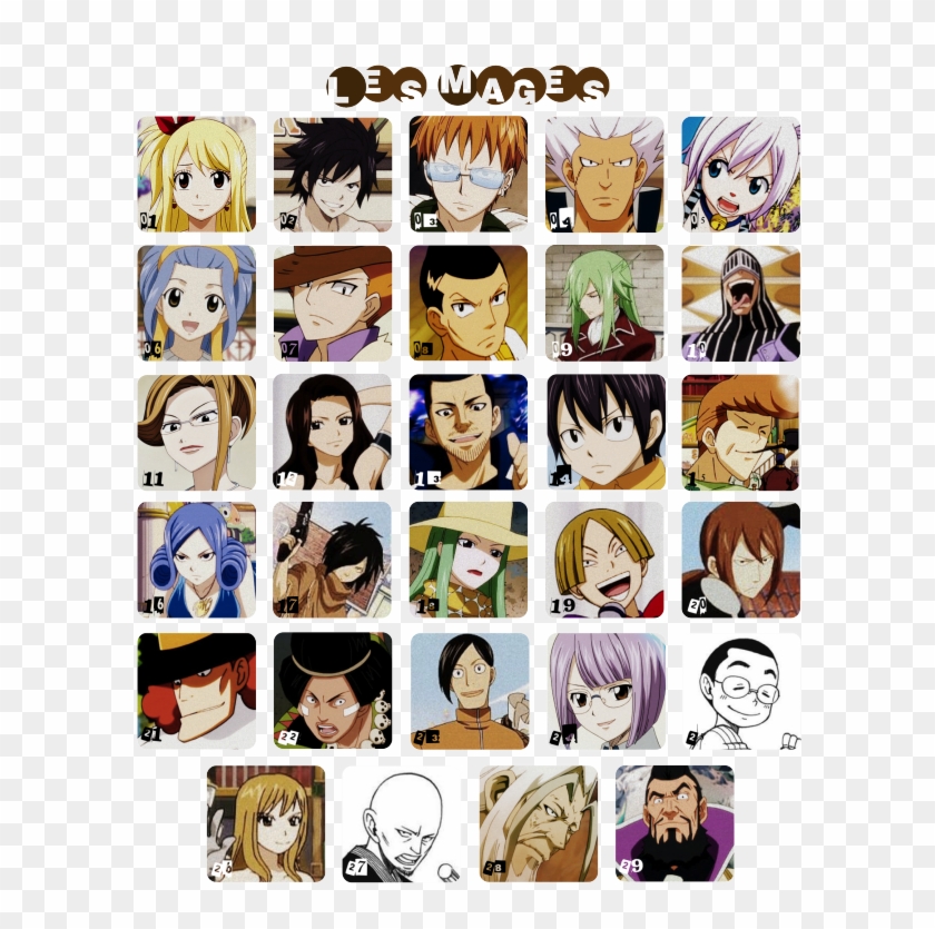 Fairy Tail - Les Personnages De Fairy Tail Clipart