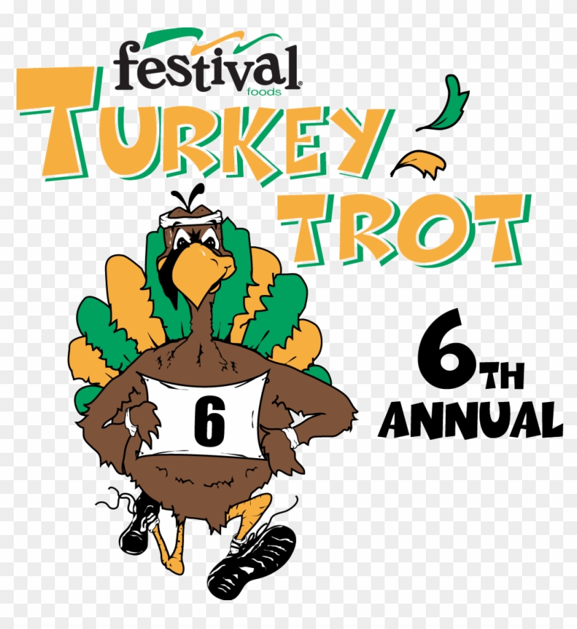 Running Turkey Trot Turkey Trot Logo - Festival Foods Clipart