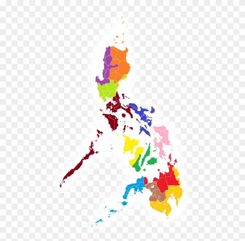 Map Of The Philippines Red Png Clipart #4399978