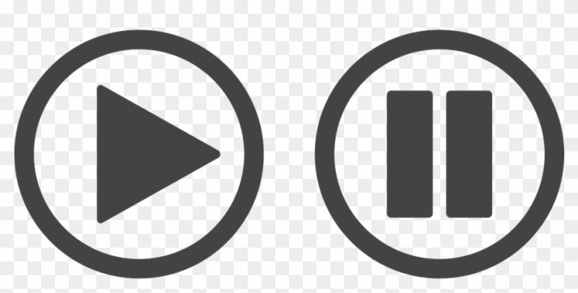 Play Pause Button Png - Vector Graphics Clipart