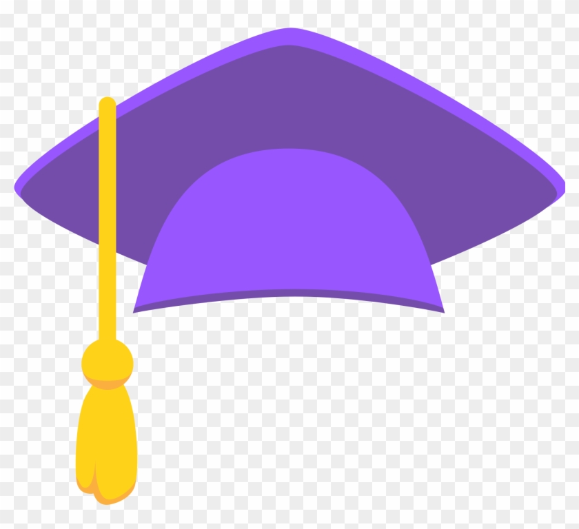 2048 X 2048 3 - Purple Graduation Cap Png Clipart