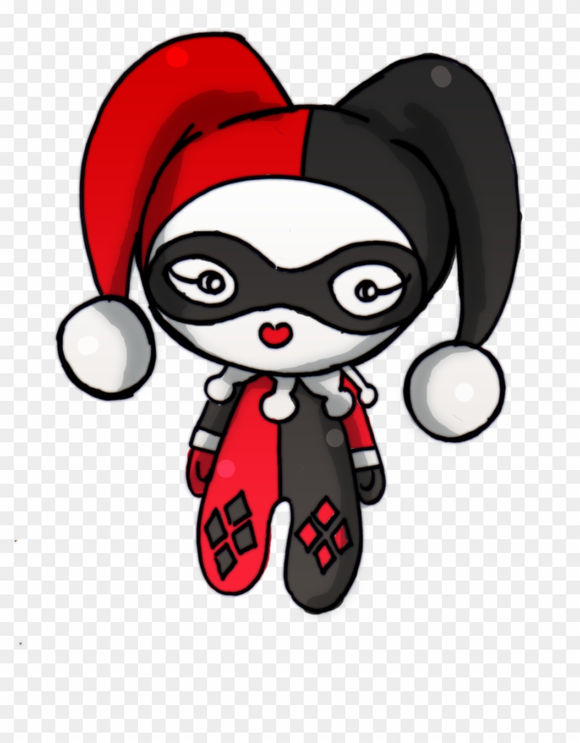Harley Quinn Clipart Svg - Cute To Draw Harley Quinn - Png Download #440703