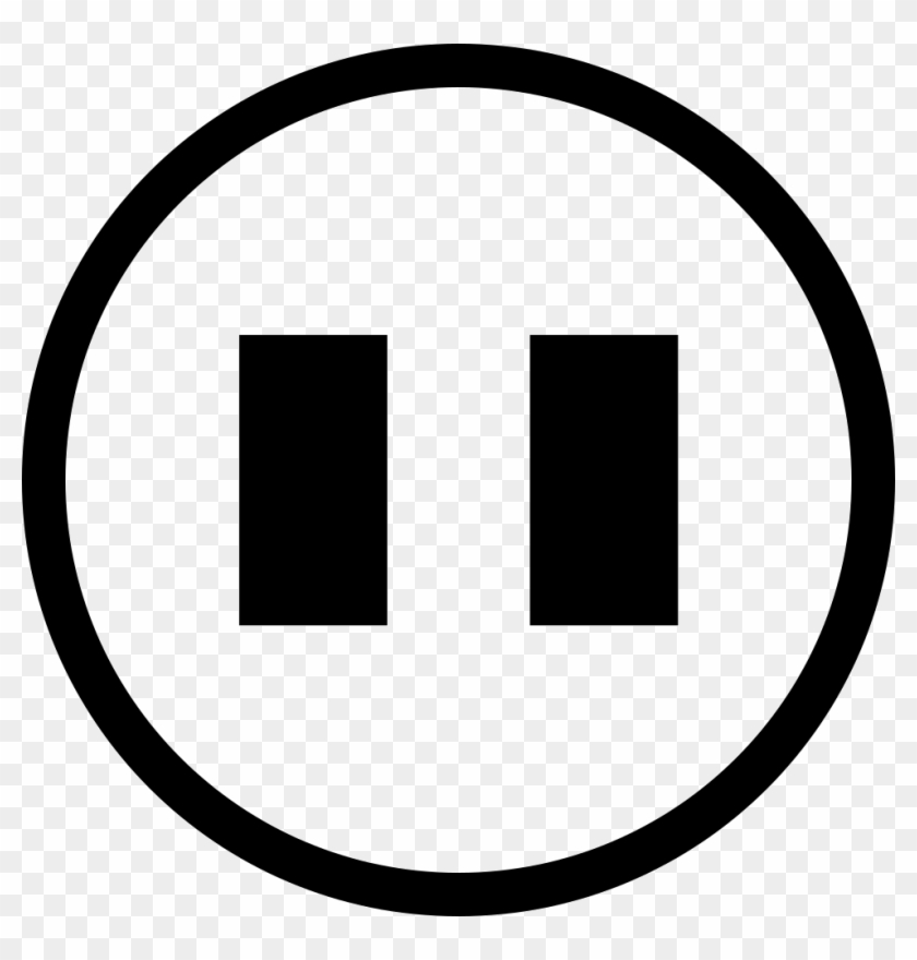 Pause Button Comments - Circle Clipart