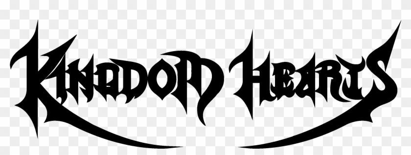 Kingdom Hearts Wordmark The Third Game Of The Series - Transparent Kingdom Heart Logo Clipart