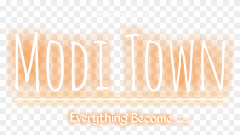 Modi Town Text Png, Modi Text, Modi Text For Editing, - Peach Clipart