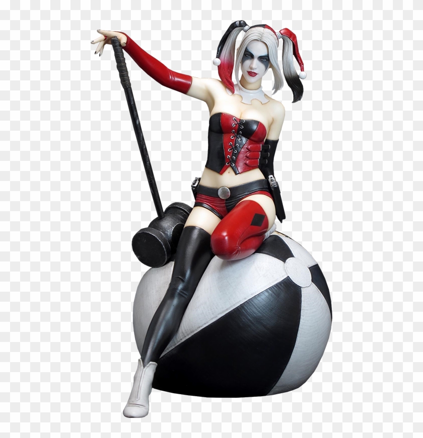 Harley Quinn Png - Harley Quinn Statue Ball Clipart