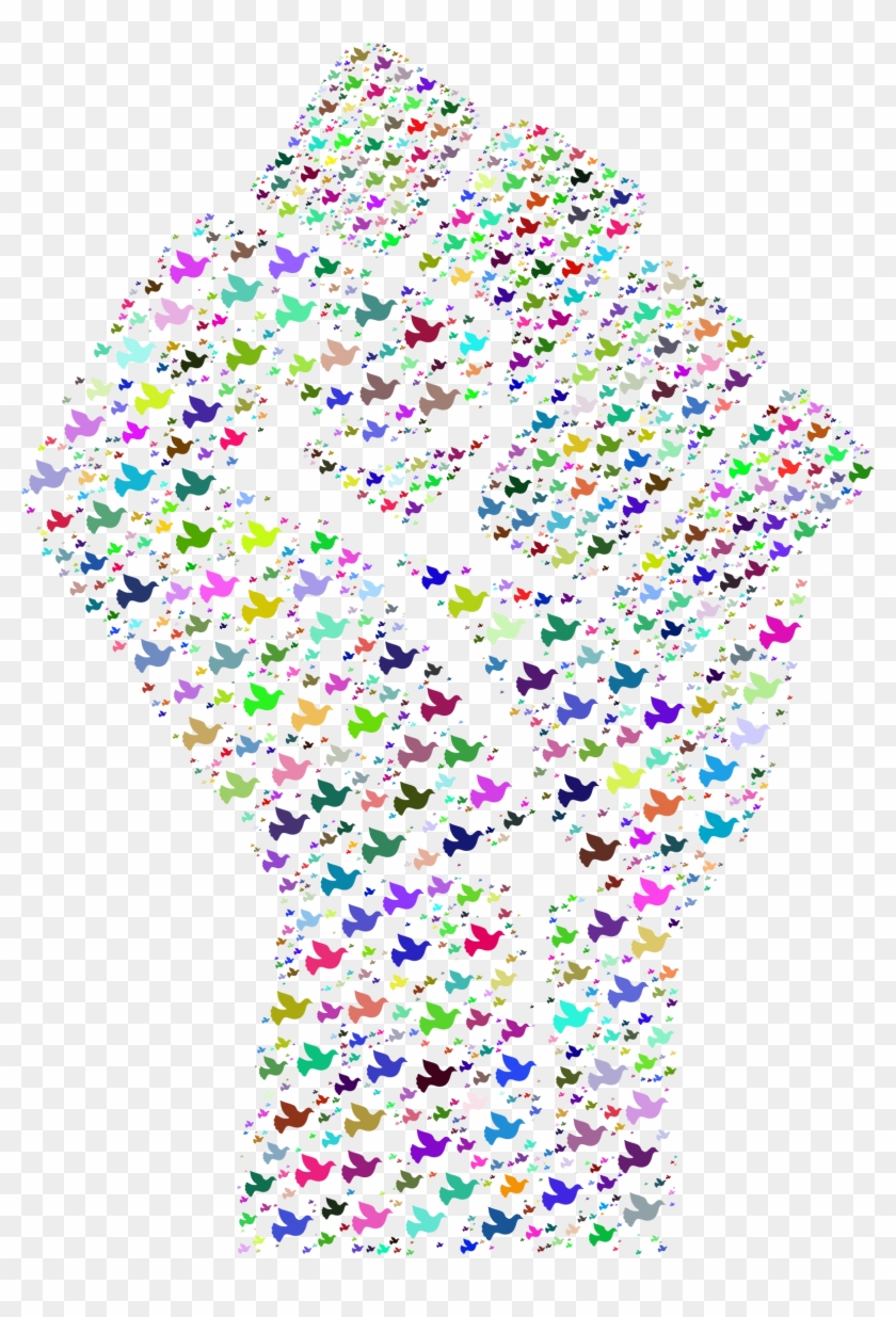 This Free Icons Png Design Of Colorful Fistful Of Doves Clipart