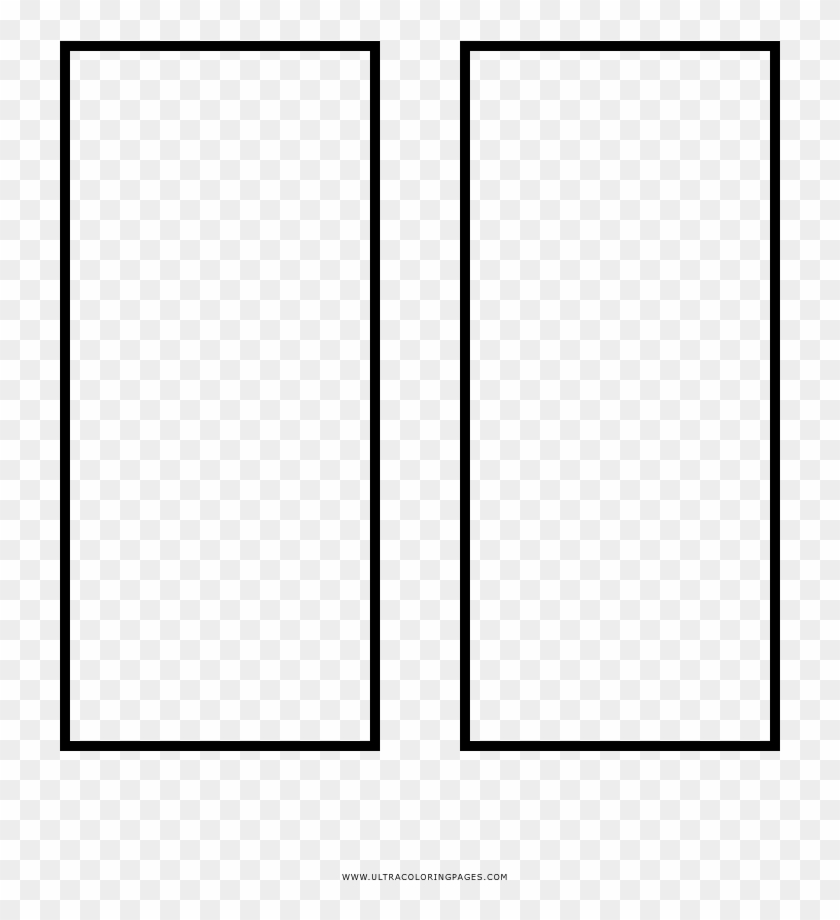 Download Pause Button Coloring Page - Parallel Clipart Png Download ...