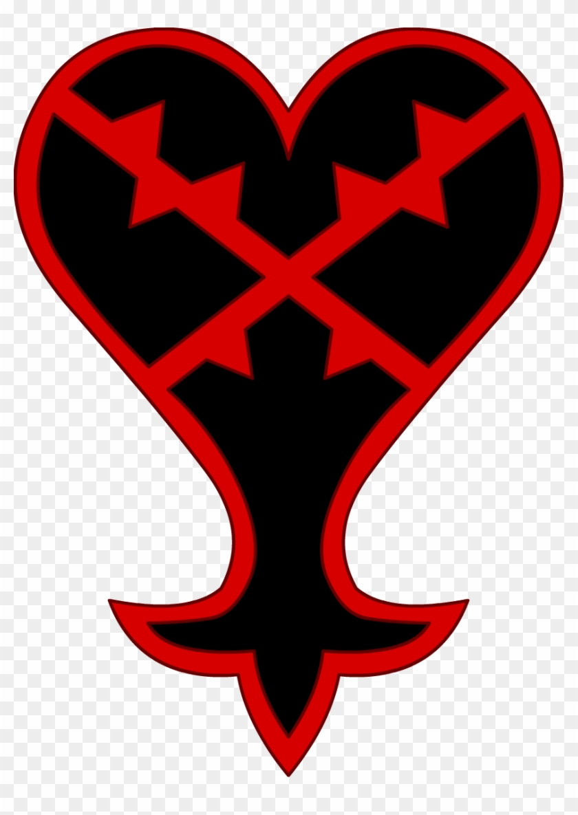 Kingdom Hearts Heart Png - Kingdom Hearts Heartless Symbol Clipart #441276