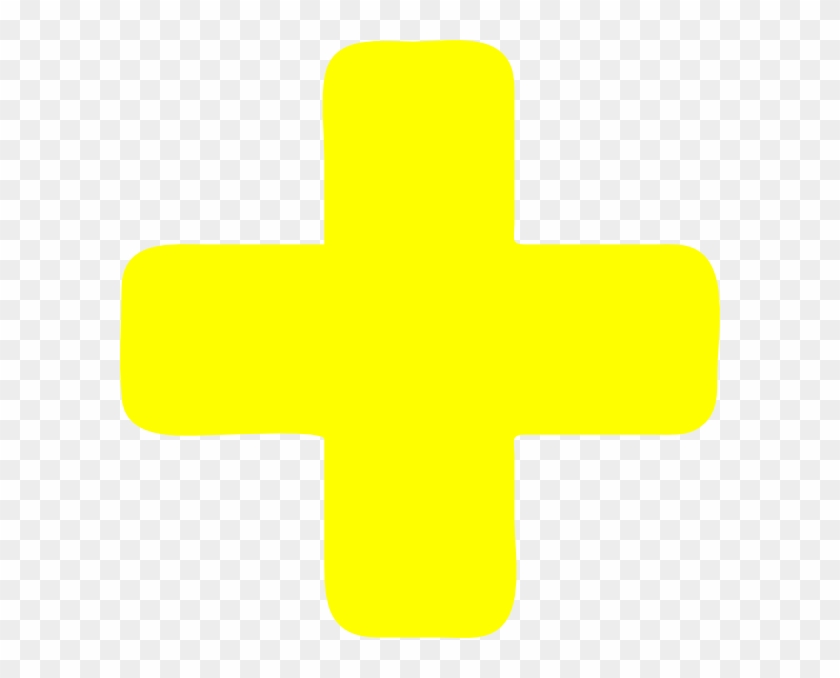 Small - Plus Sign Png Yellow Clipart
