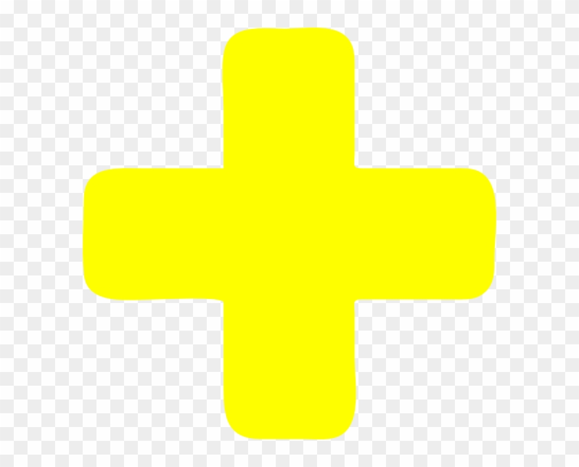 Small - Plus Sign Png Yellow Clipart #441295