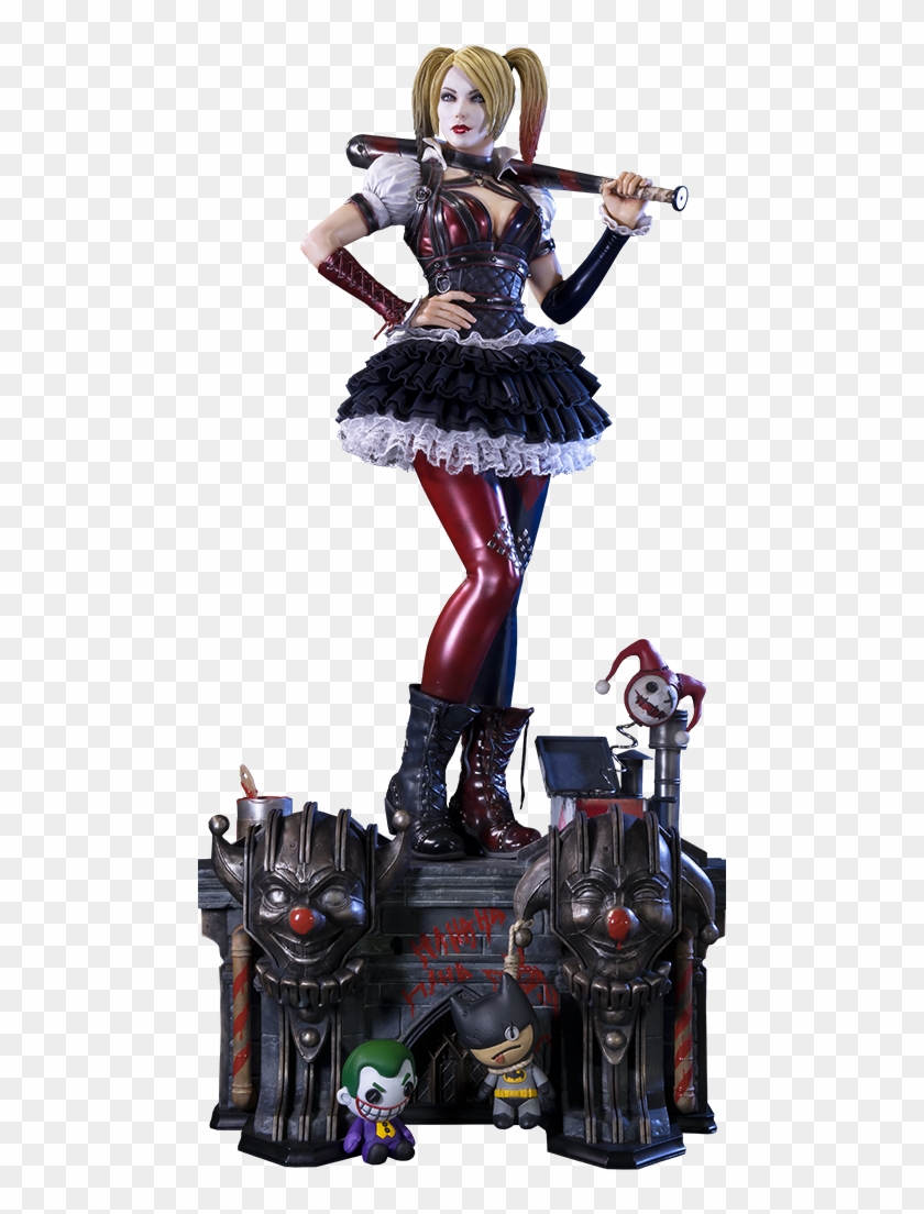 Harley Quinn Statue - Harley Quinn And Arkham Knight Clipart