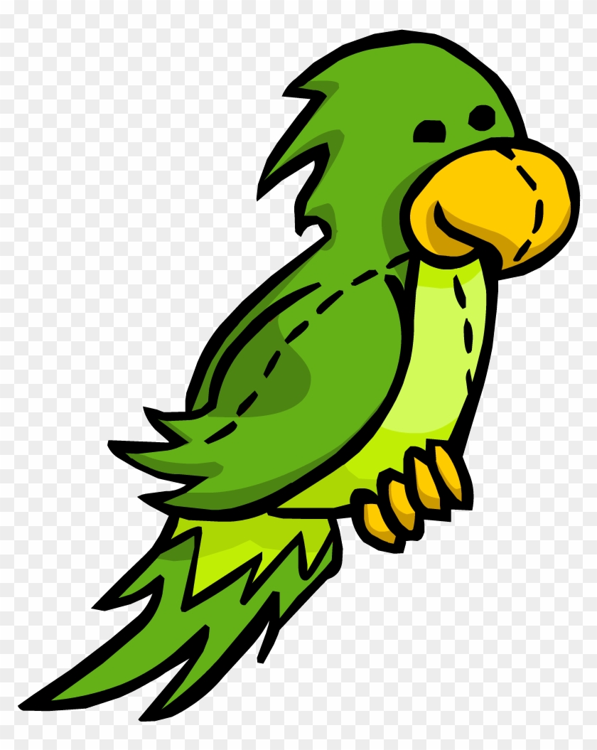 Green Parrot Club Penguin Wiki - Captain Rockhopper Club Penguin Clipart