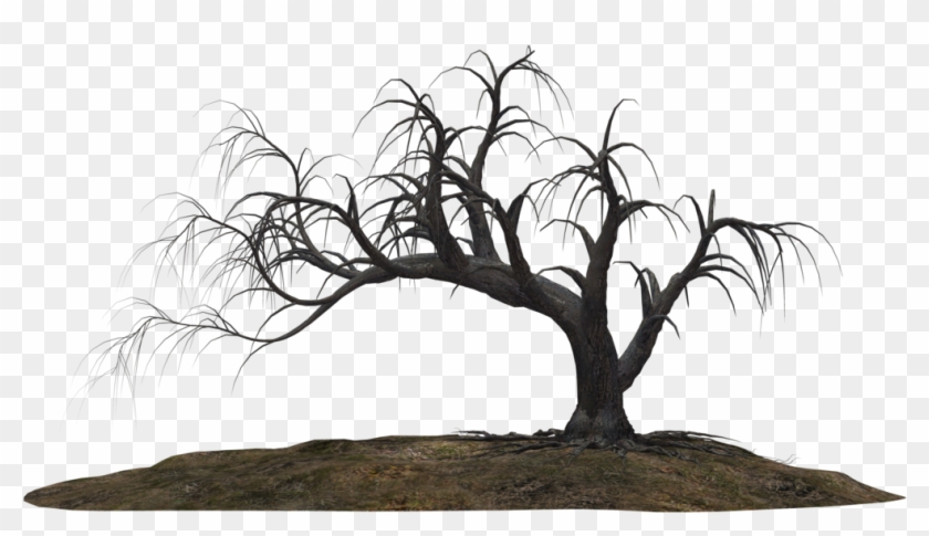 Dead Tree Clipart Scarey - Creepy Tree Png Transparent Png #441905