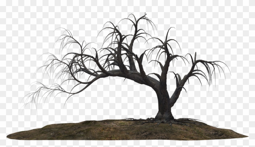Dead Tree Clipart Scarey - Creepy Tree Png Transparent Png