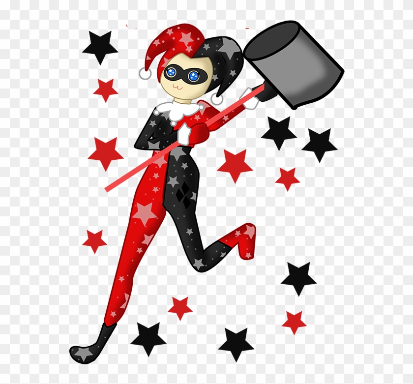 Harley Quinn Clipart Kid Friendly - Cartoon Halloween Background Fabric Mickey - Png Download #442051