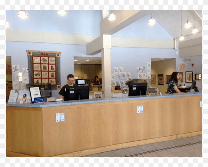 Reception Desk At Danvers Animal Hospital - Interior Design Clipart #442073