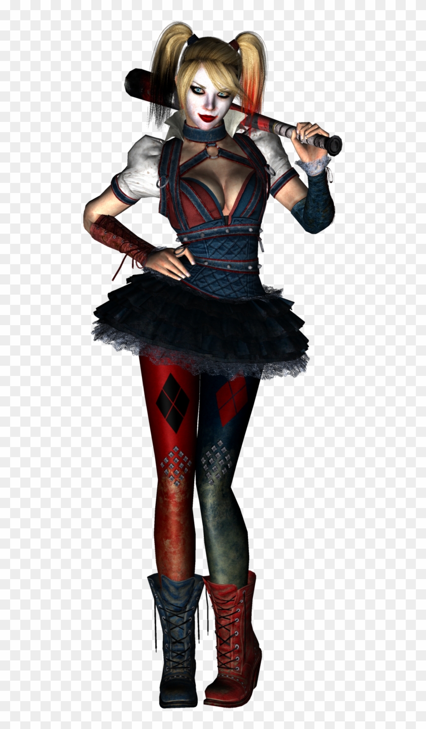 576 X 1387 7 - Harley Quinn Arkham City Clipart