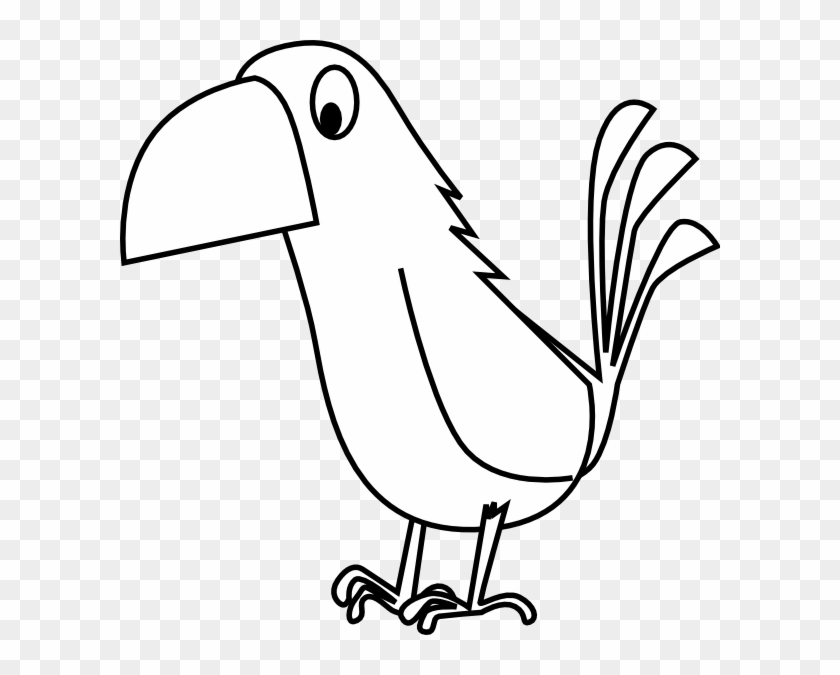 White Cartoon Parrot Svg Clip Arts 600 X 595 Px - Png Download