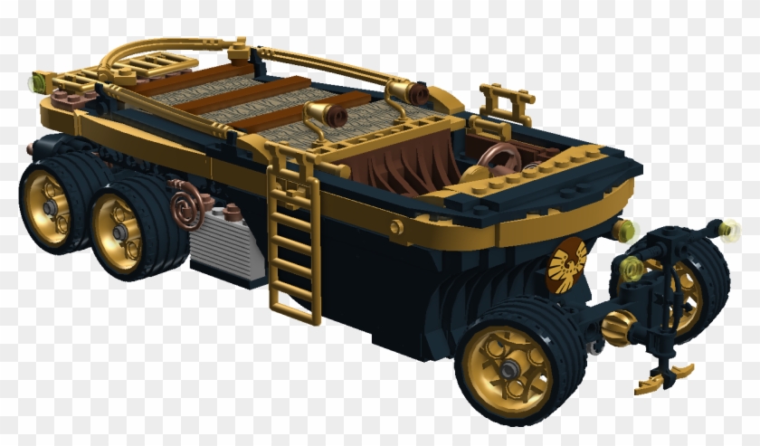 Steampunk Smolyanov Steam-yacht - Scale Model Clipart #442444