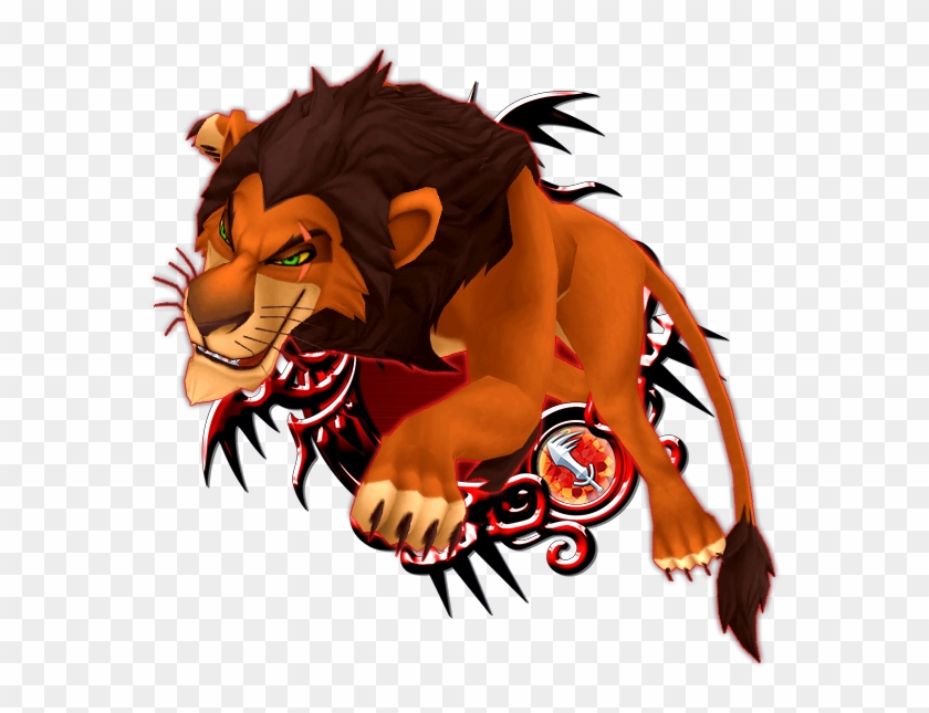Kingdom Hearts Scar , Png Download - Kingdom Hearts The Lion King Scar Clipart