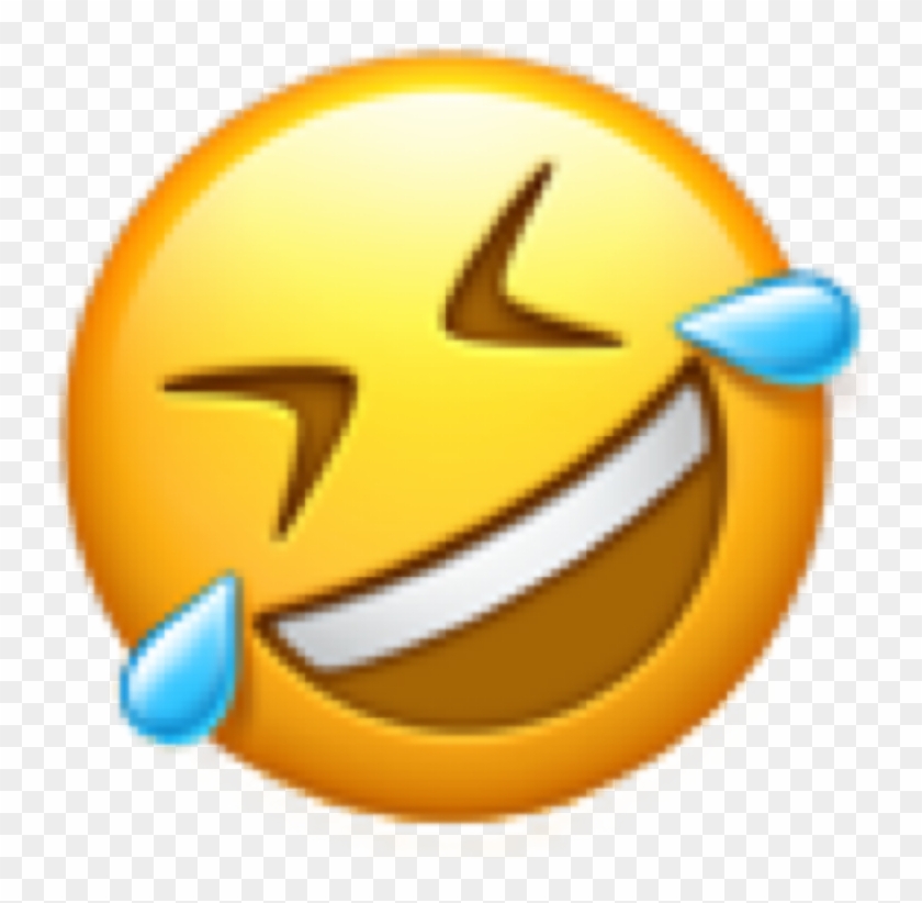 Iphone Emoji Laughing Crying Freetoedit - Emoji Tears Of Joy Small Clipart