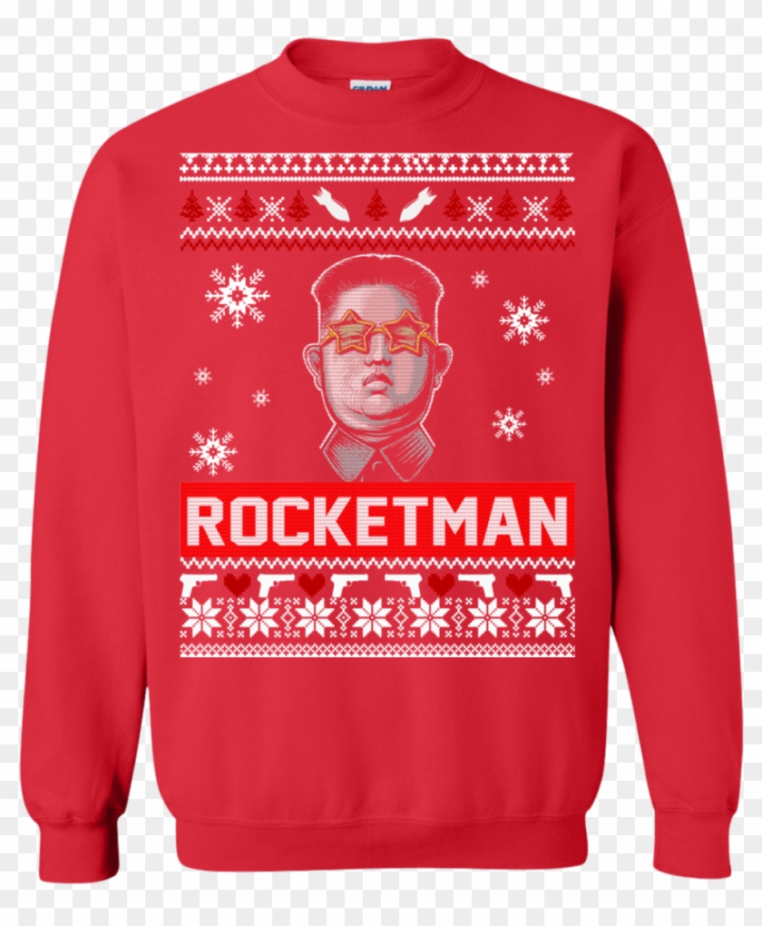 Kim Jong Un Rocket Man Christmas Sweater Clipart