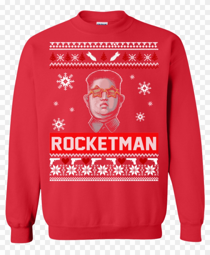 Kim Jong Un Rocket Man Christmas Sweater Clipart #442673