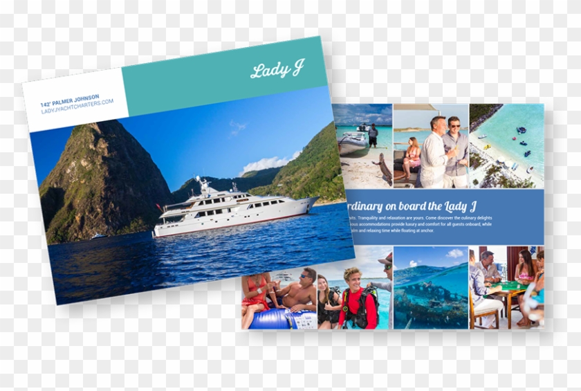 Yacht Brochure Lady J 142 - Yacht Brochure Clipart #442727