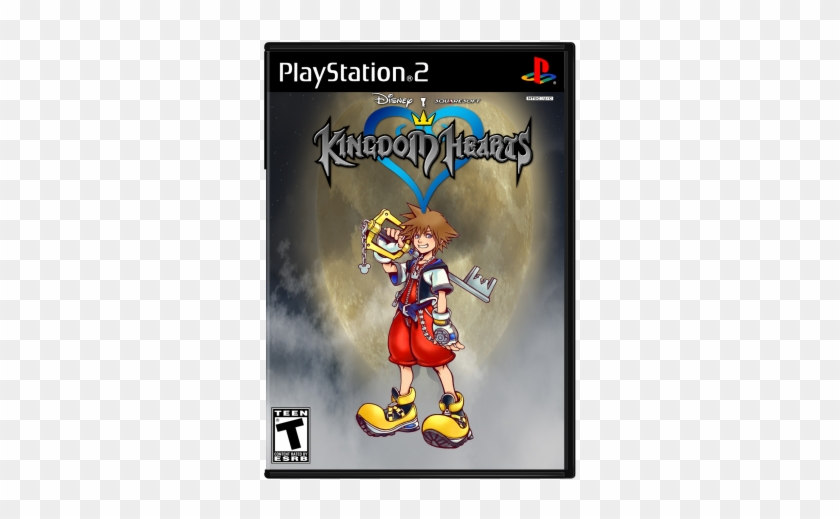 Kingdom Hearts Box Art Cover - Cartoon Clipart