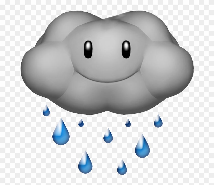 Raindrop - Rain Mario Kart Clipart