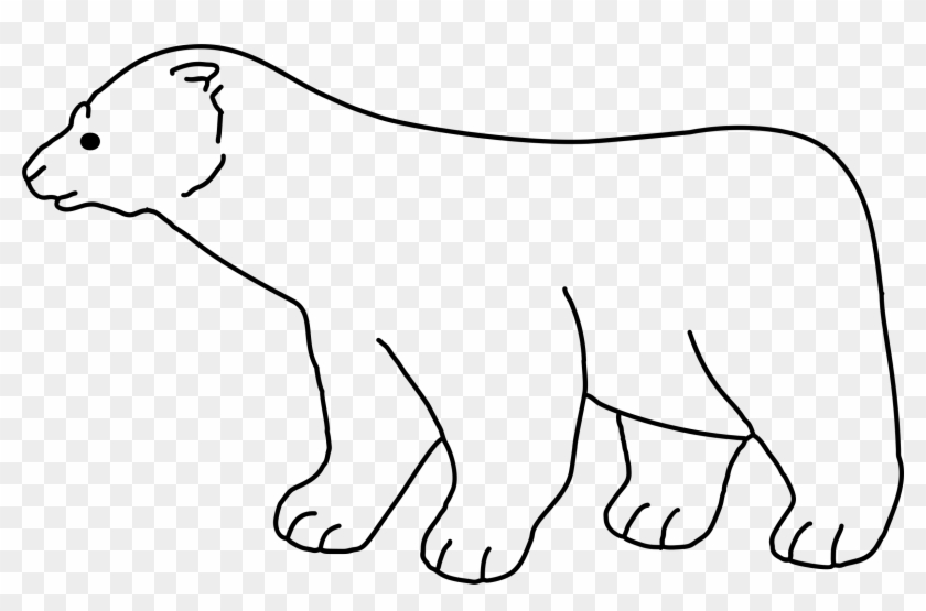This Free Icons Png Design Of Polar Bear Line Art Clipart