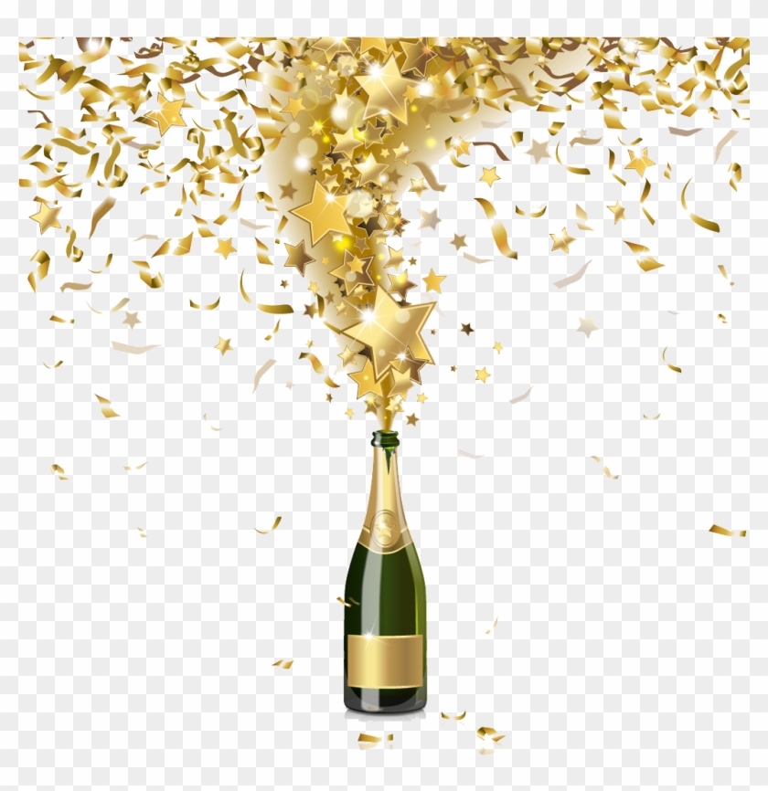 Champagne Bottle Png Background Image - Champagne Bottle Transparent Background Clipart