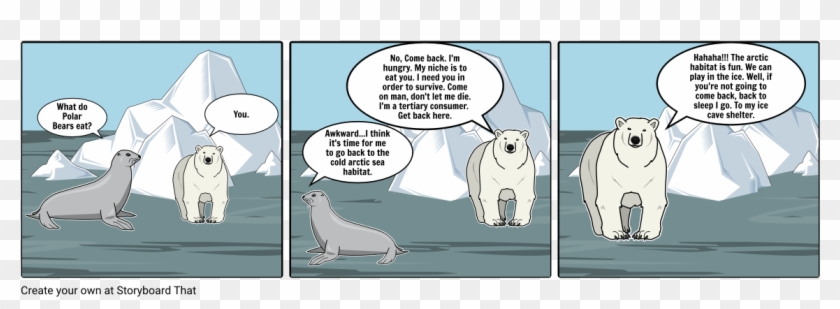 Polar Bear - Cartoon Clipart #443570