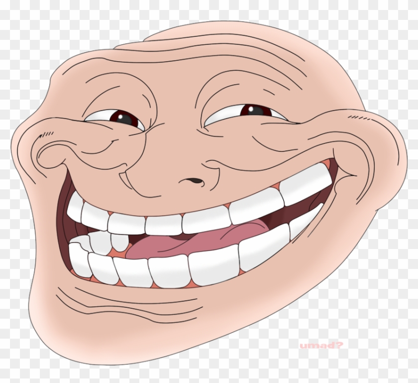 Colored Troll Face Png Clipart