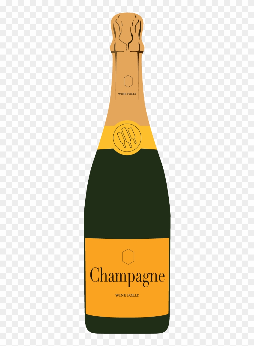 Svg Transparent Champagne Vs The Real Differences Grape - Champagne Prosecco Clipart
