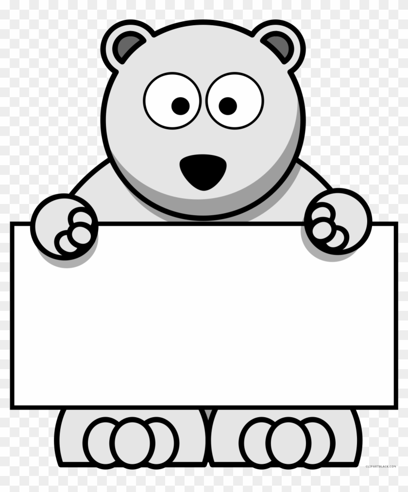 Clip Transparent Library Clipartblack Com Animal Free - Cartoon Polar Bear Transparent - Png Download #444160