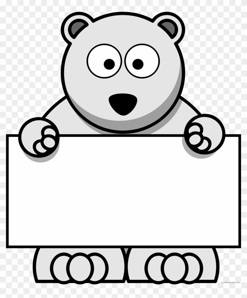 Clip Transparent Library Clipartblack Com Animal Free - Cartoon Polar Bear Transparent - Png Download