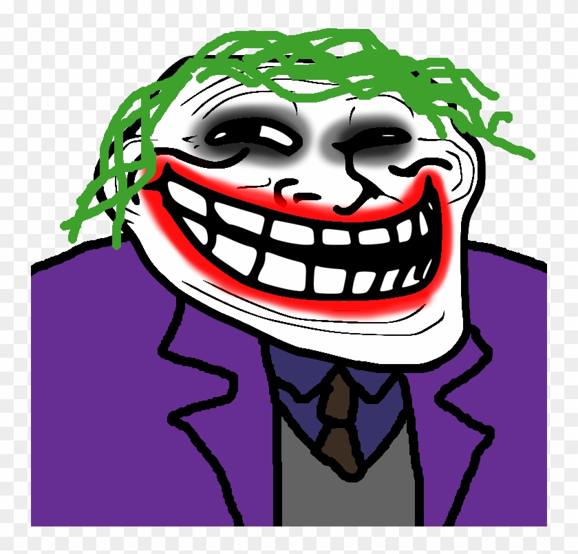 100kib, 750x750, Joker Trollface - Great Sperm Race Meme Clipart