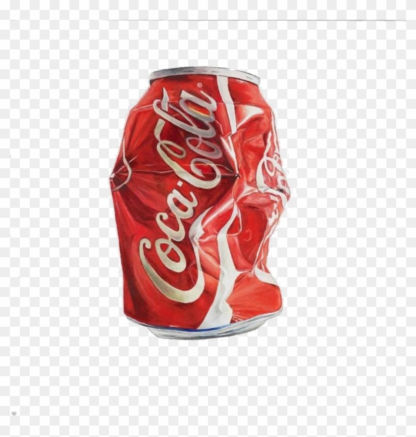 Crushed Soda Can / Polyvore - Crushed Coca Cola Can Png Clipart #444393