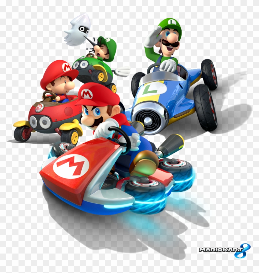 Super Mario Kart Transparent Background - Mario Kart 8 Png Clipart
