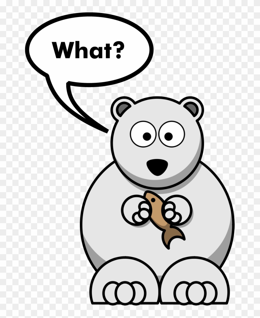 Funny Polar Bear Joke - Cartoon Polar Bear Drawing Clipart #444666