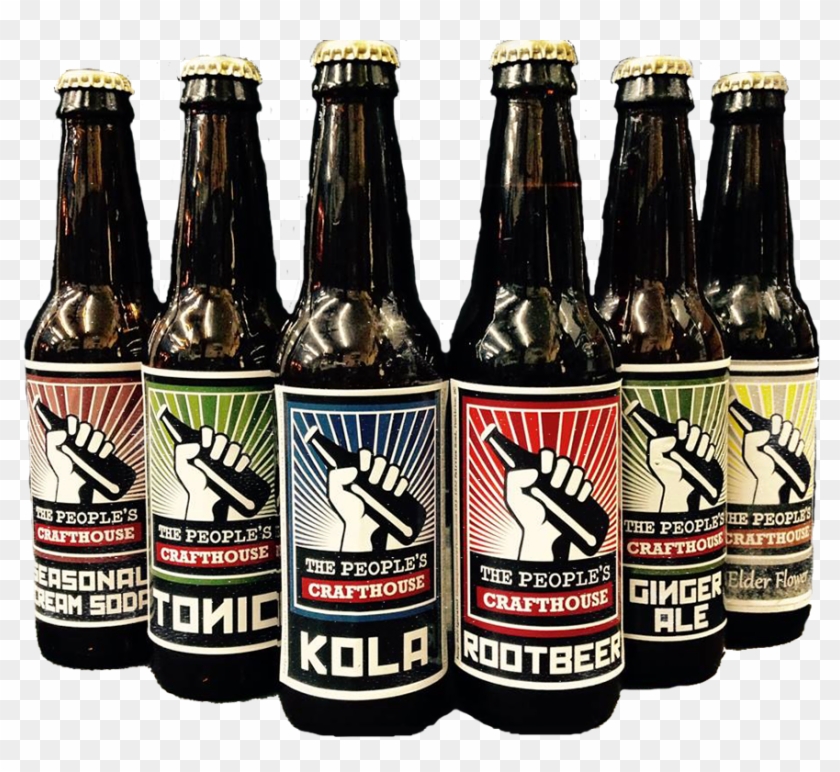 Line Up Of Soda Bottles - People's Crafthouse Clipart