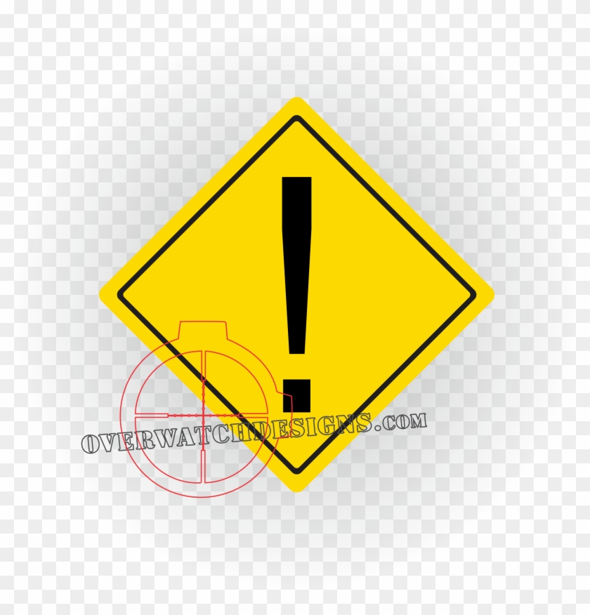 Exclamation Street Sign - Traffic Sign Clipart