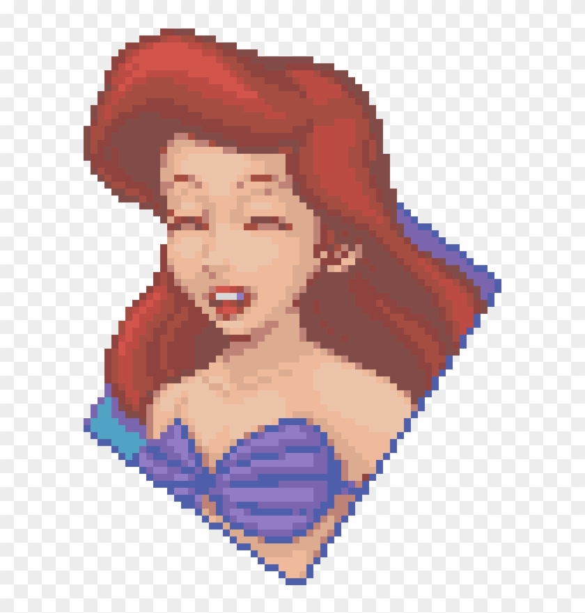 The Little Merma - Pixel Art Little Mermaid Clipart