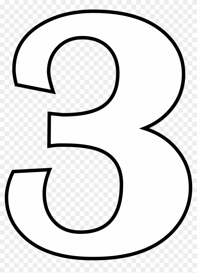 3 Number Png High Quality Image - Numero 3 Da Colorare Clipart #445376